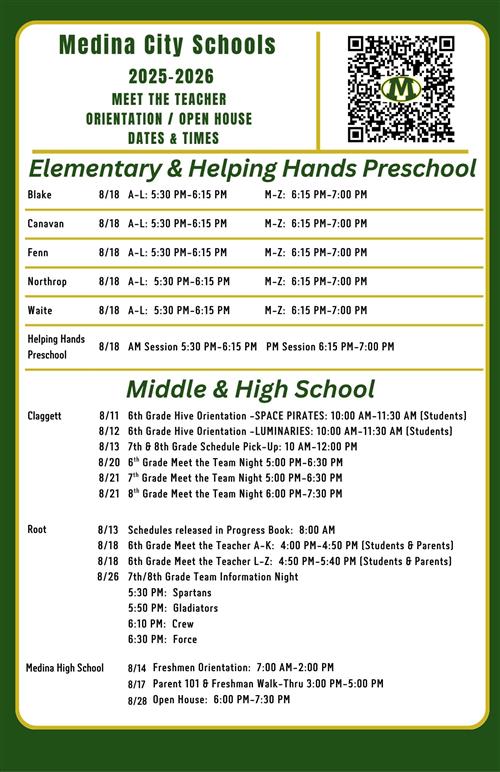 Meet the Teacher Night Information Image